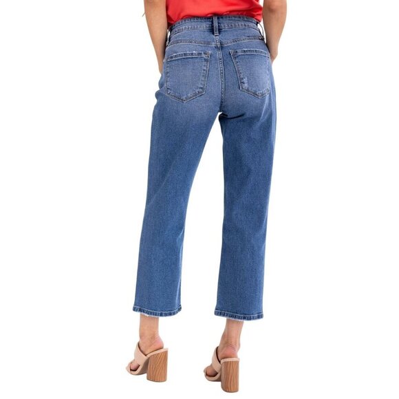 KanCan High Rise Straight Leg Comfort Stretch Jeans Size 29 (11) Ankle Length - Picture 11 of 12